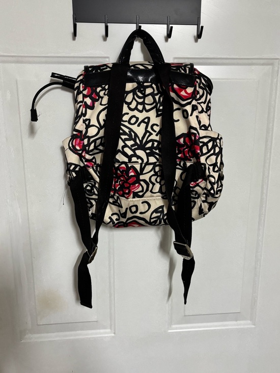 Coach poppy daisy back pack f16582